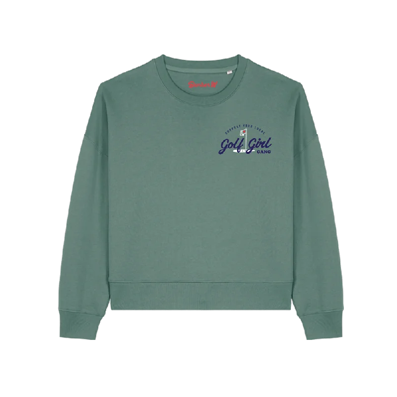 Epic Deals Bunker Woman Girl Gang Sweat Sage Green
