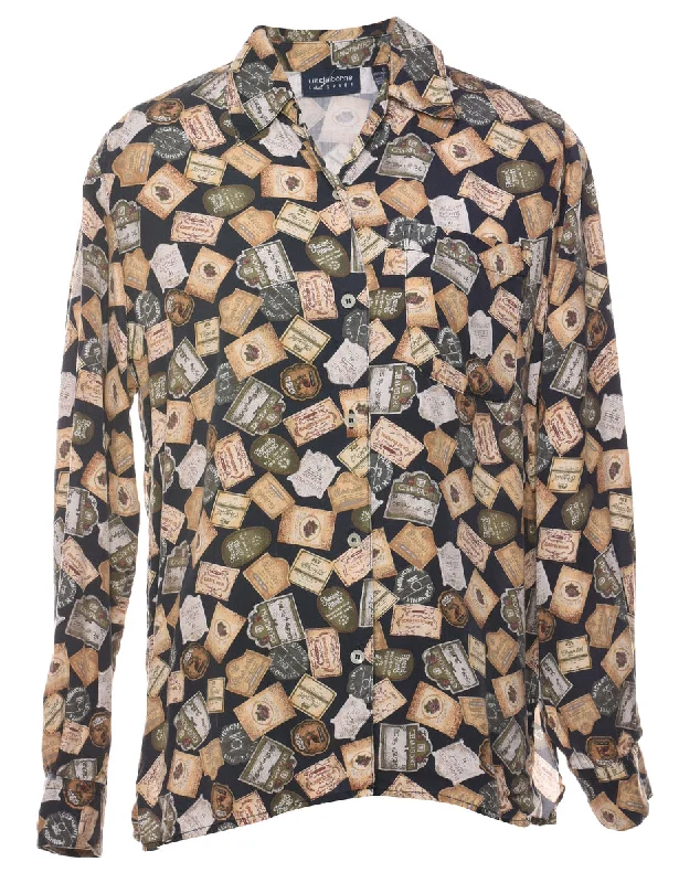 Savings Spectacular Novelty Print Blouse - S