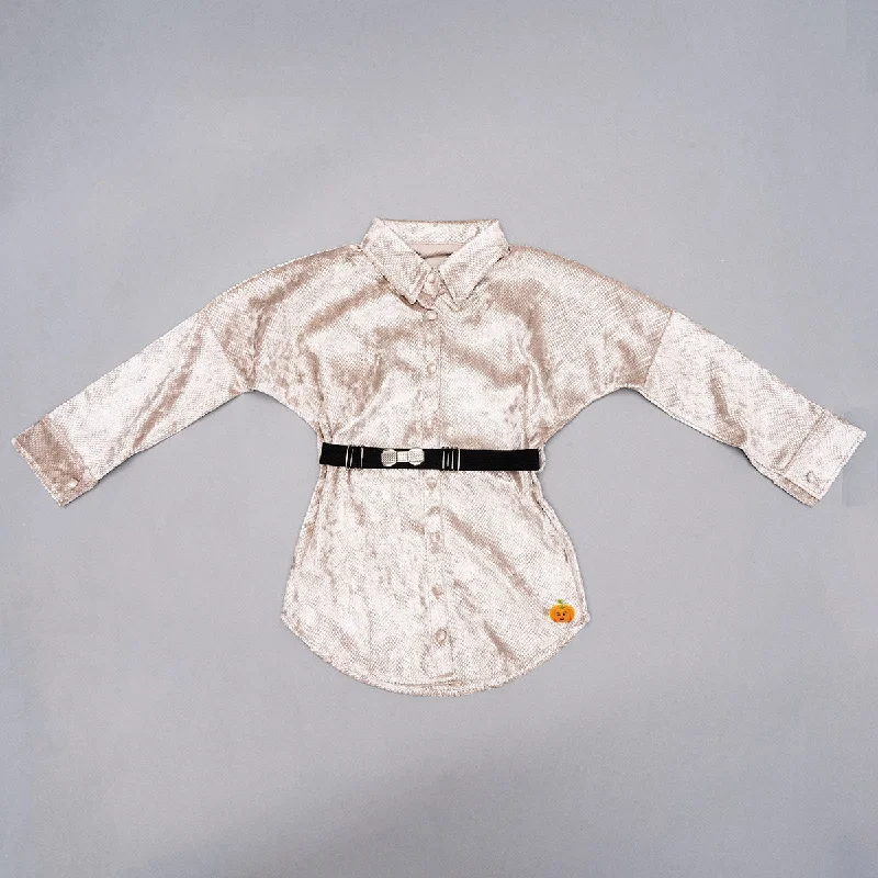 Time-Limited Offer Fawn Collar Top for Girls
