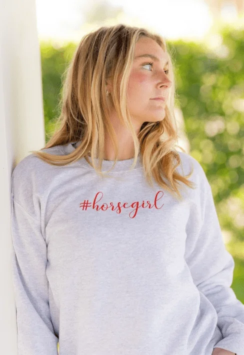 Savings Alert TKEQ- #HORSEGIRL Sweatshirt