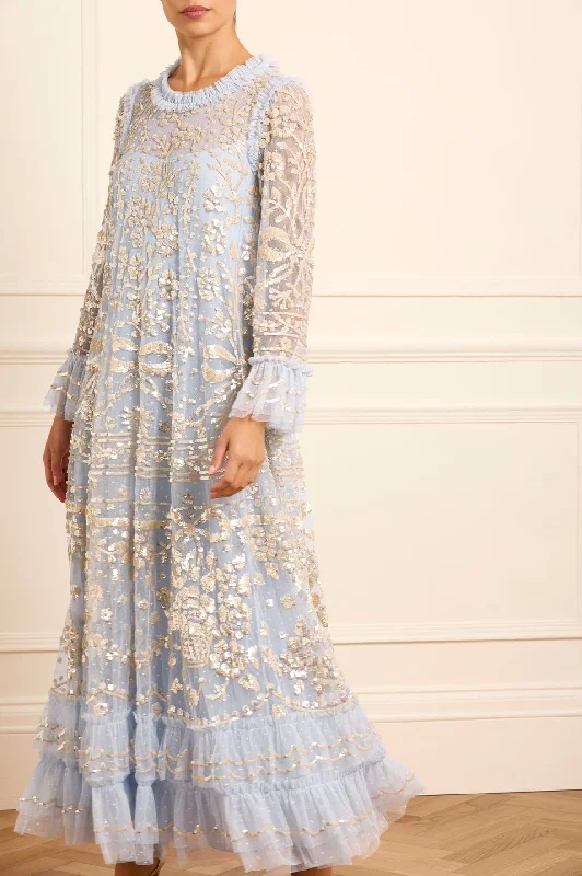 Price Blitz Celia Long Sleeve Ankle Gown