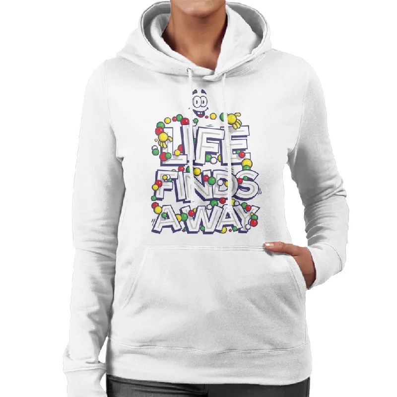 Jurassic Park Tagline Life Finds Away Women's Hooded Sweatshirt