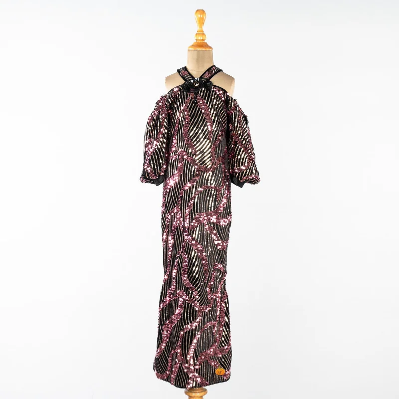 Great Deals Off Shoulder Sequin Girls Midi