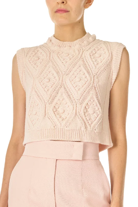 Last Chance Cable Knit Crop Tank