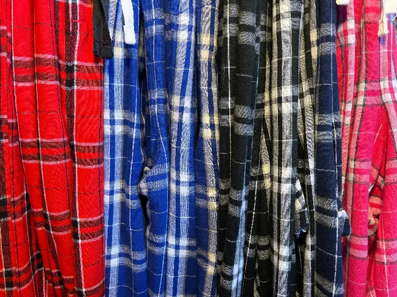 Weekend Flash Sale Equestrian Team Apparel- Plaid Flannel Sweat Pants (no logo)
