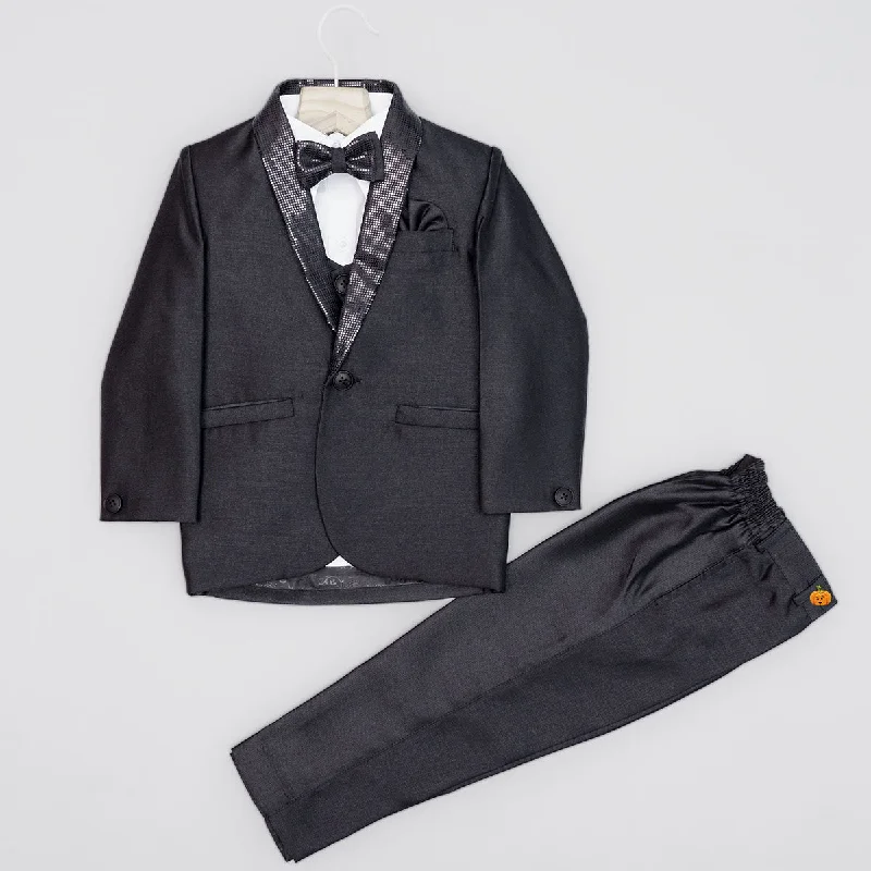 Exclusive Access Black Boys Tuxedo with Bow Tie