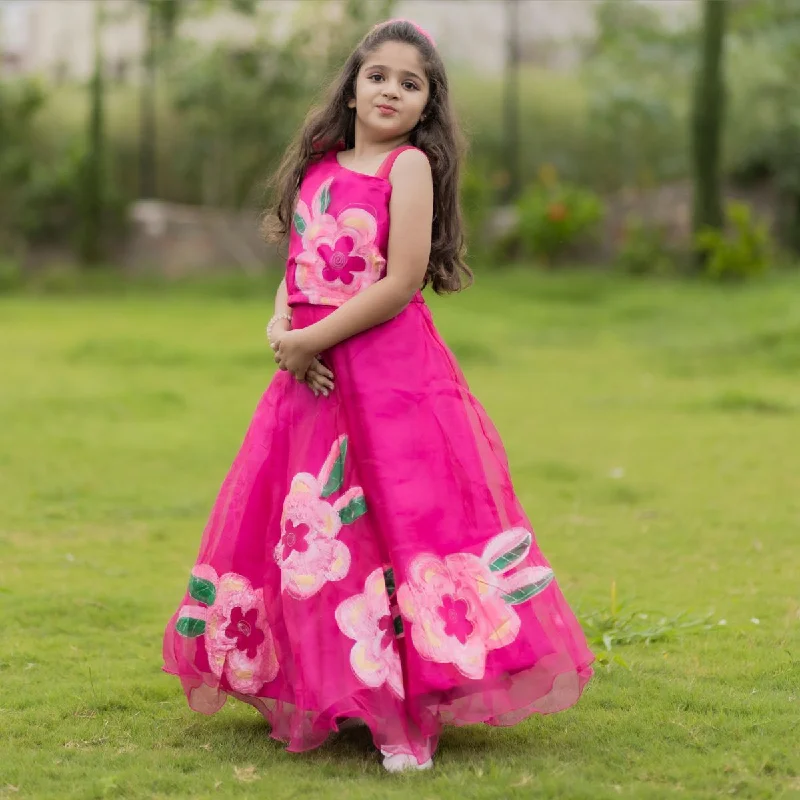 Price Rollback Floral Printed Girls Lehenga Choli