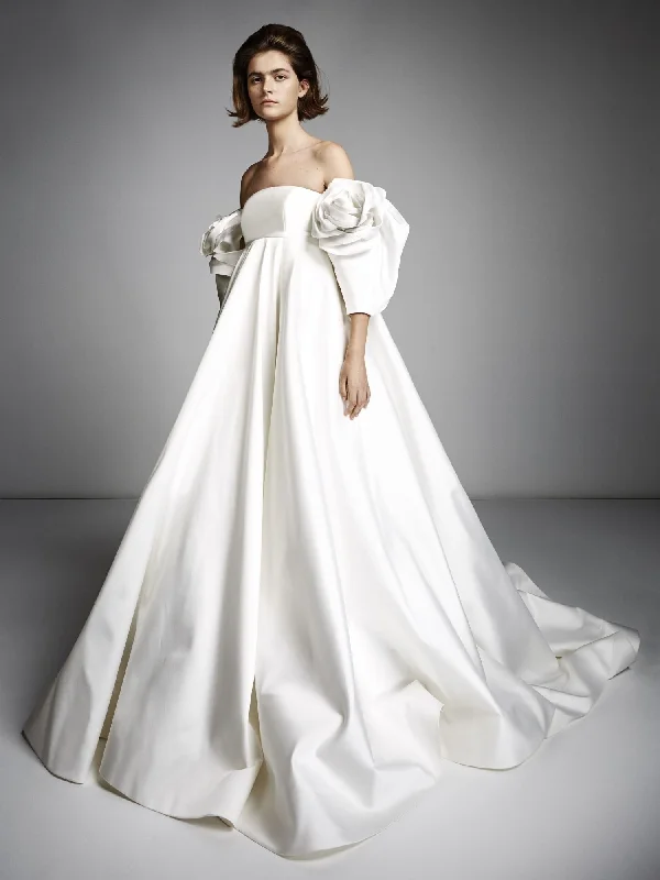 Overstock VRM138 - ROSE SLEEVE EMPIRE GOWN