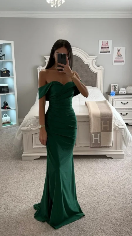 While Supplies Last OFF SHOULDER STRETCH MERMAID GOWN