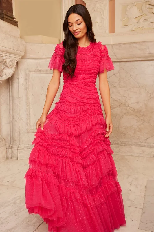 Mega Sale Wild Rose Short Sleeve Gown
