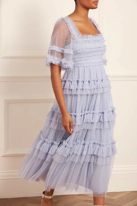 Online Only Peaches Smocked Ankle Gown