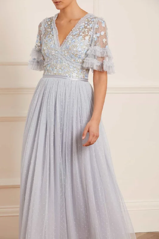 Quick Sale Wildflower Ditsy Bodice Ankle Gown