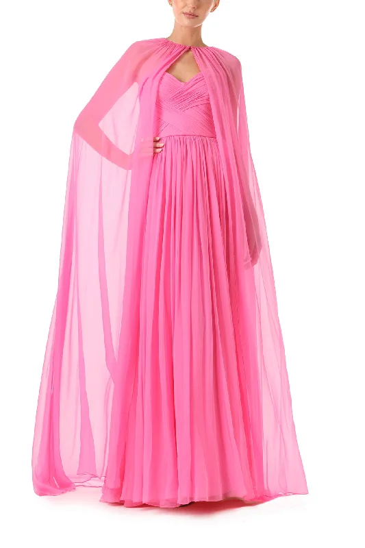 Price Reduction Floor Length Chiffon Cape