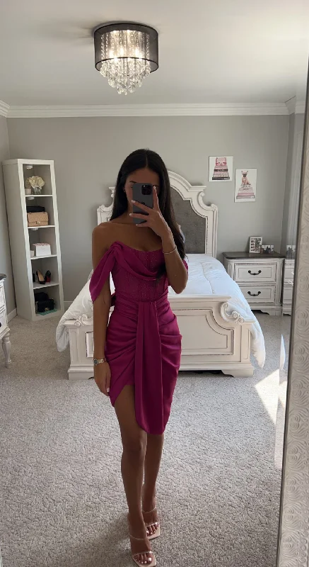 Special Savings DARLA CORSET SATIN MIDI DRESS