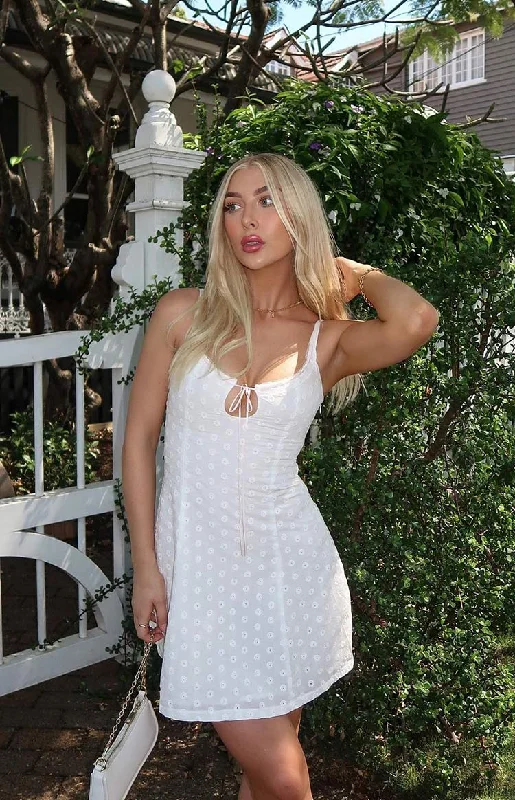Final Clearance Yolanda White Mini Dress