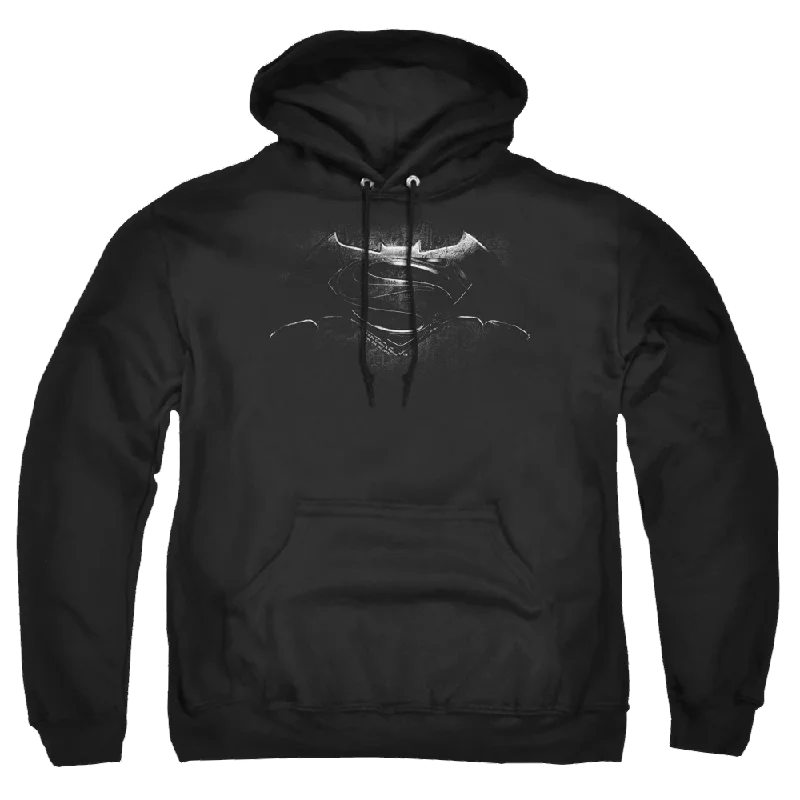 Batman v Superman Bw Logo - Pullover Hoodie