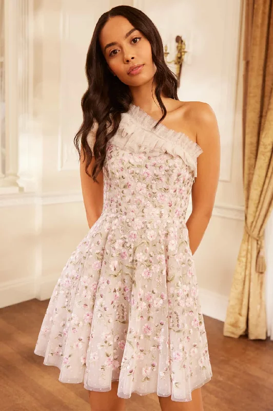 Mega Sale Posy Pirouette One-Shoulder Micro Mini Dress