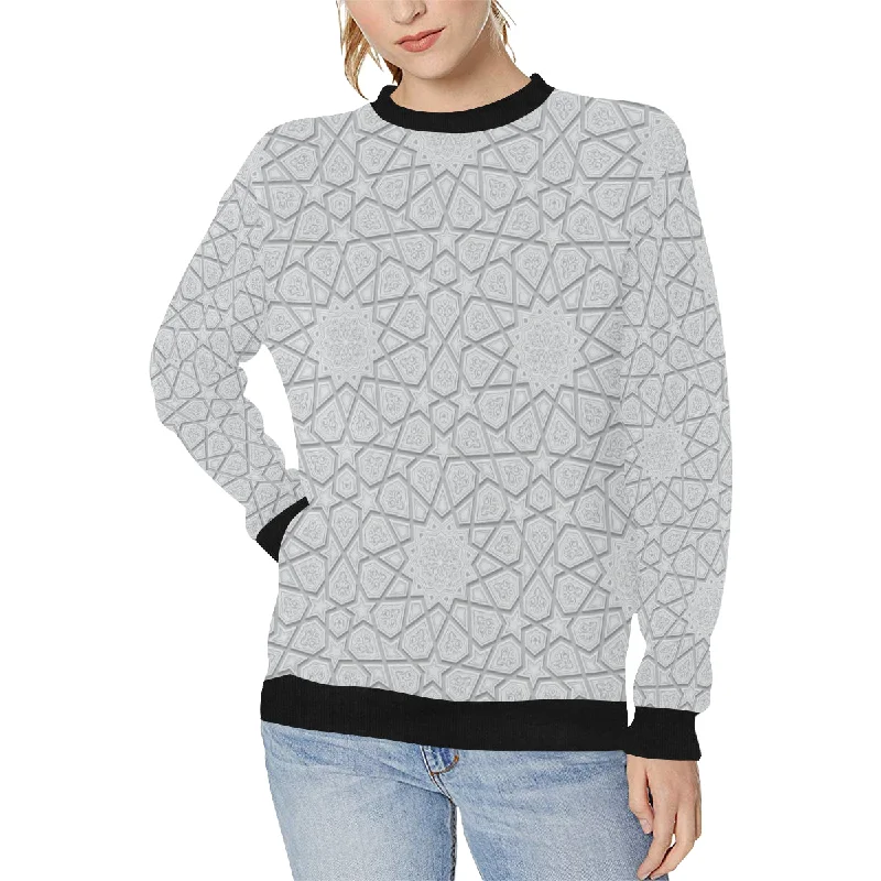 Bargain Blast arabic star pattern Women's Crew Neck Sweatshirt