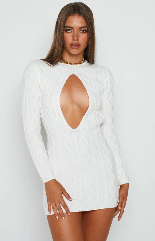 Act Fast Quarter Century White Dress