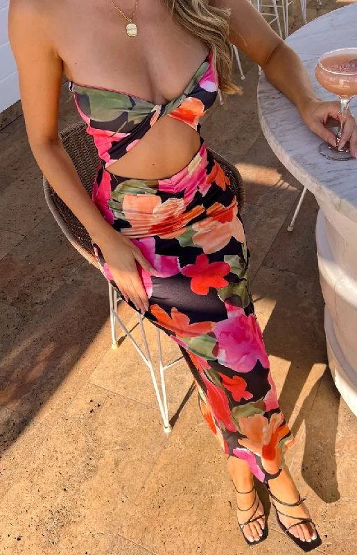 Overstock Sale Juliete Floral Midi Dress