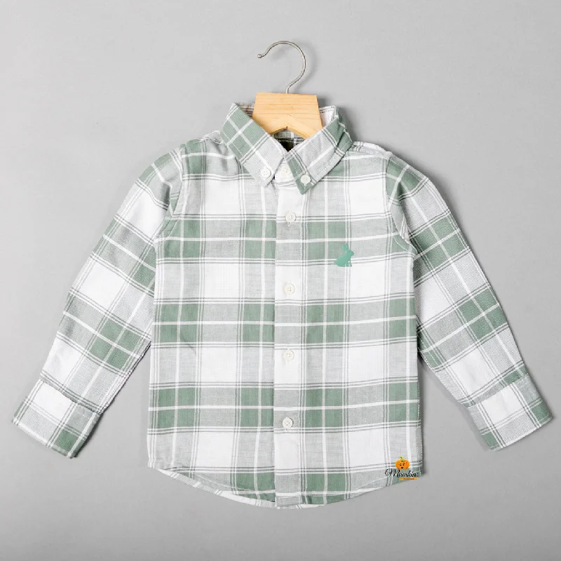 While Supplies Last Check Pattern Boys Shirt