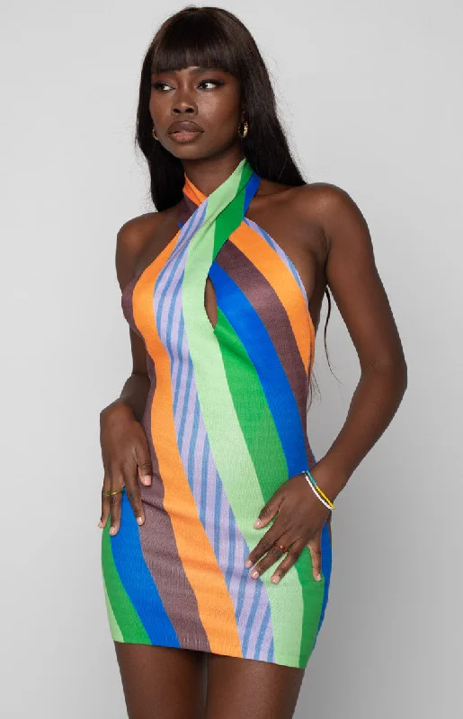 Buy Now Flirtini Halter Dress Multi