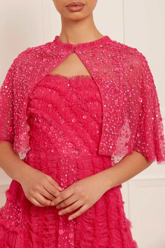 Buy More, Save More Violet Shimmer Open Cape