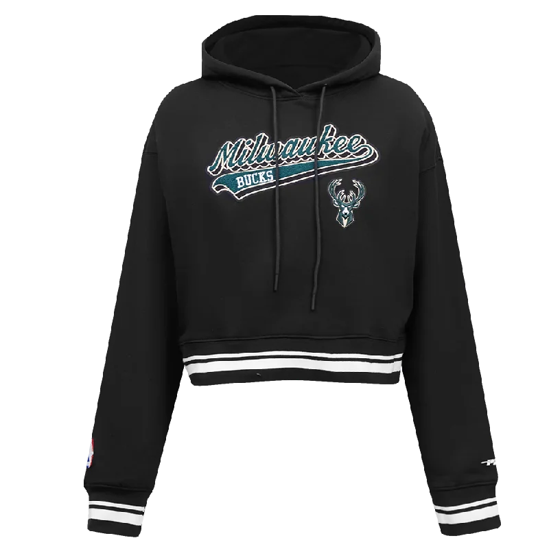 Exclusive Savings SUDADERA CON GORRO NBA MILWAUKEE BUCKS SCRIPT TAIL PARA MUJER