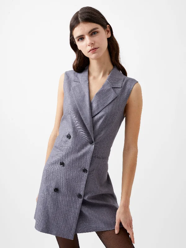 Discount Deals Fiorella Pin Stripe Tuxedo Mini Dress