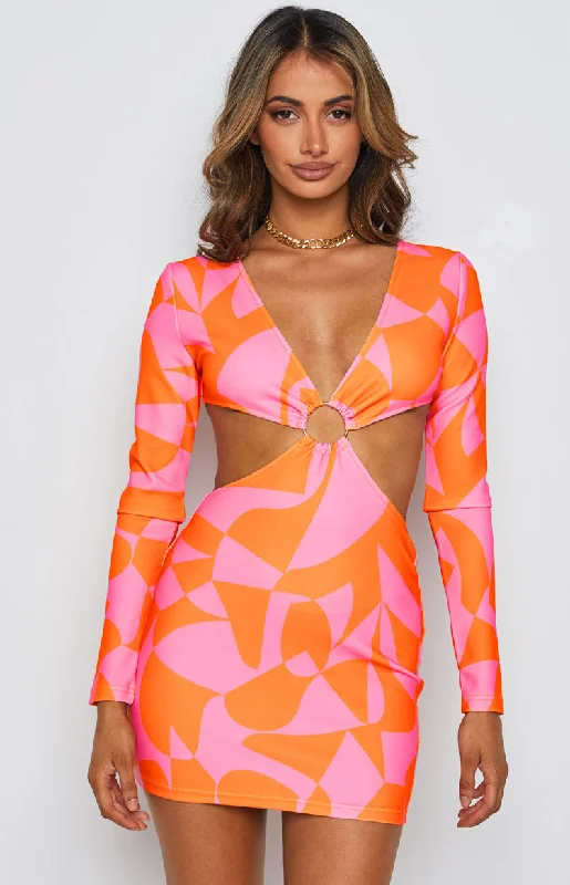 New Deals Heavenfaced Pink Mini Dress
