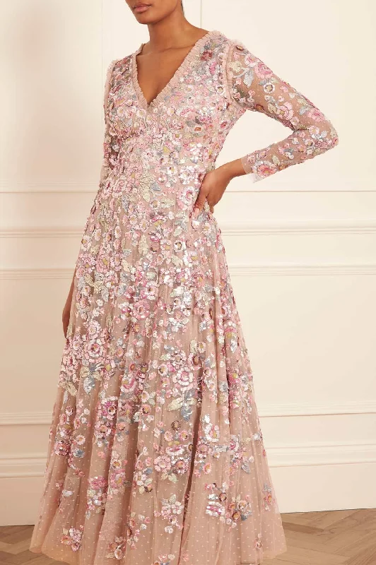 Flash Deals Sequin Paradise Long Sleeve Gown