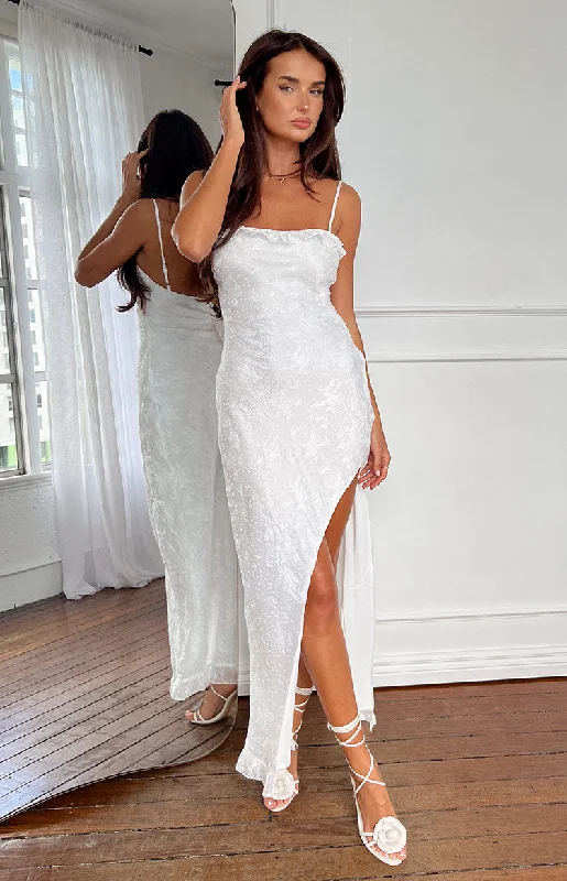 Crazy Deals Adelaide White Maxi Dress