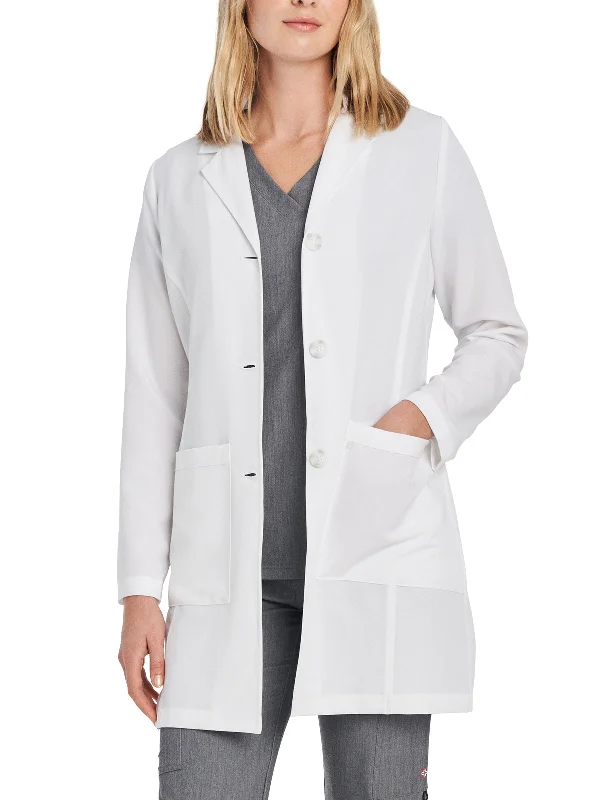 Price Cut Women's Four-Pocket 34" Mid-Length Tablet Lab Coat