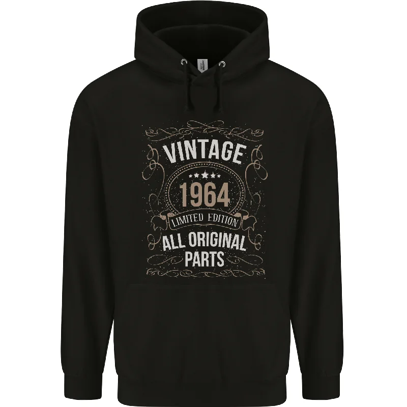 60th Birthday Limited Edition 1964 Mens 80% Cotton Hoodie