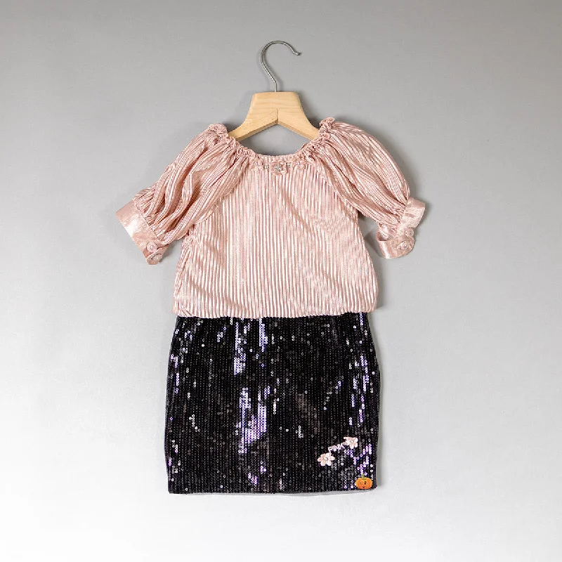 Midnight Madness Striped Midi for Girls