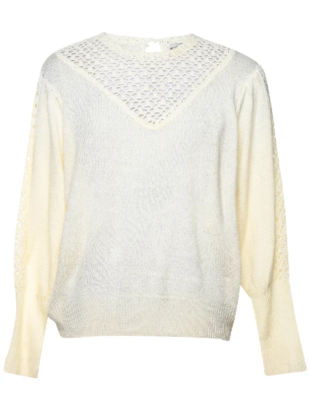 Off White Jumper - L