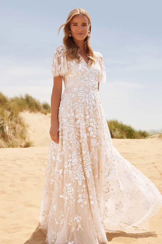 Clearance Items Sequin Paradise Short Sleeve Gown