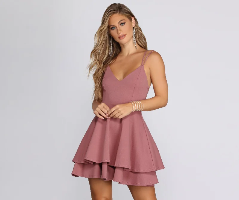 Layer Cake X-Back Skater Dress