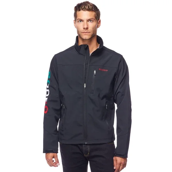 Final Clearance Rodeo Clothing Men's Black Embroidered Mexican Flag Jacket NJ650-EMB-MEX