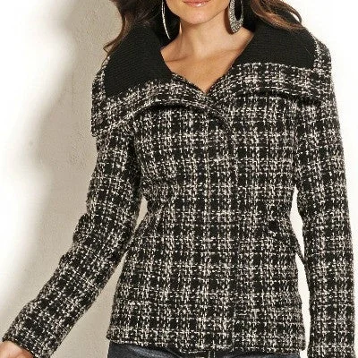 While Supplies Last Panhandle Women's Black/Grey Wool Jacket