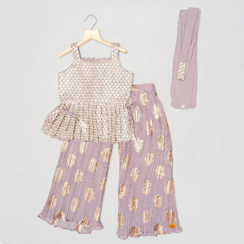 YEAR-End Sale Peplum Kurti Girls Palazzo Suit