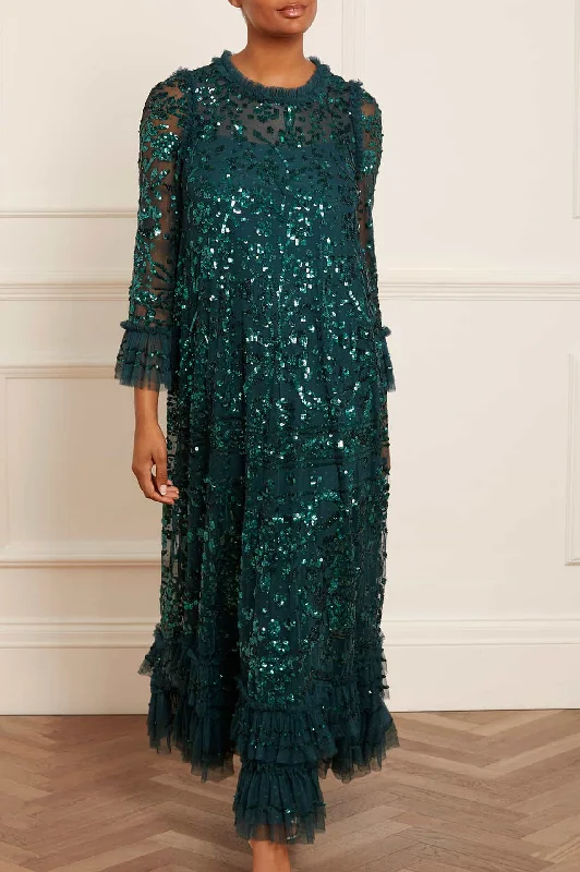 Deal Dash Celia Long Sleeve Ankle Gown