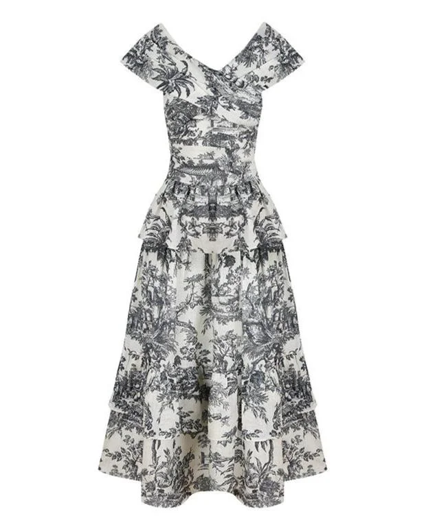 Price Reduction Lily Top And Skirt Set Black Toile