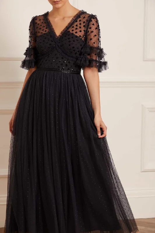 Discount Mania Thea Bodice Ankle Gown