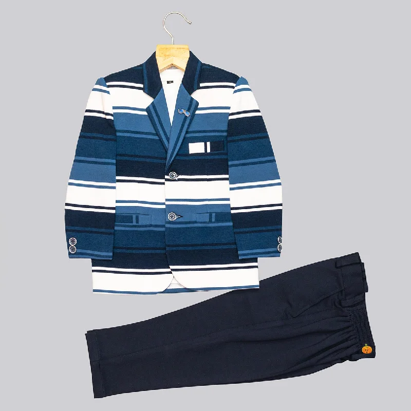 Sale Event Blue Striped Suits for Boys