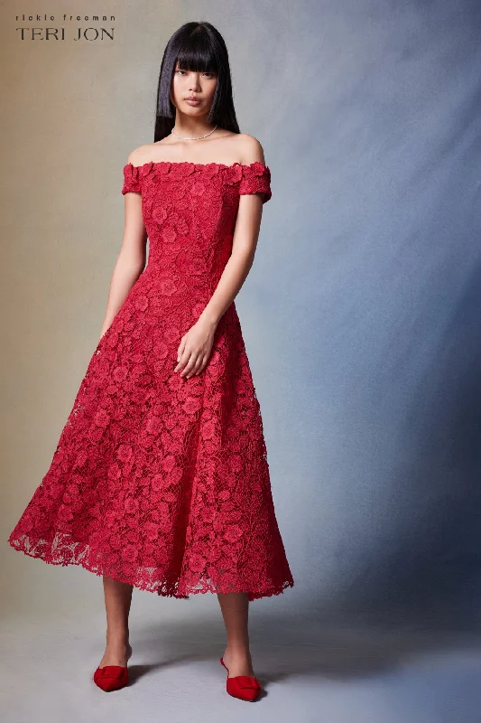 Blowout Deals Embroidered Floral Lace Dress