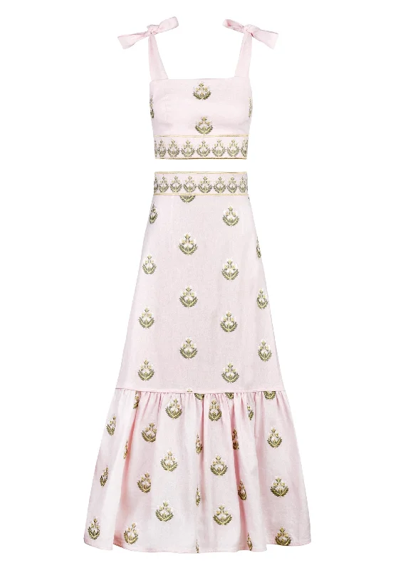 Savings Event OTM Exclusive: Begum Set in Pink & White