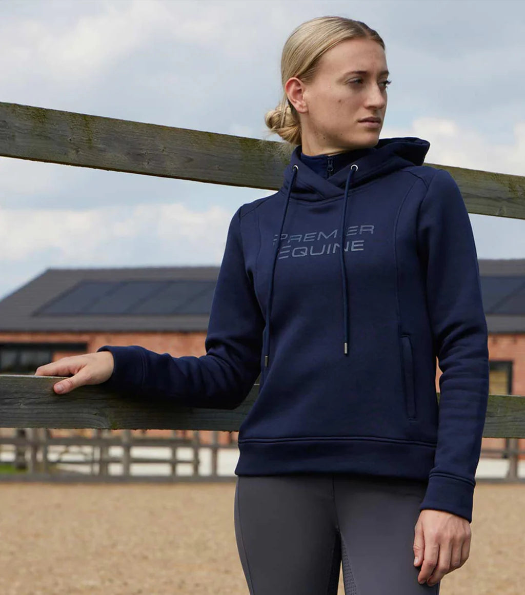 Premier Equine Lucia Ladies Hoodie Navy