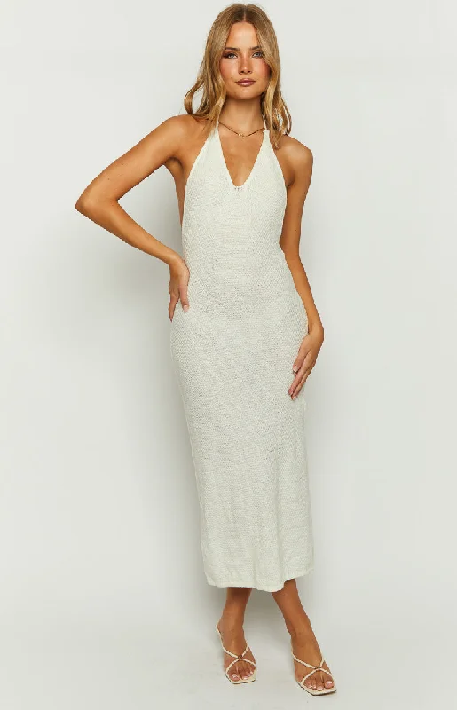 Instant Discount Tucson White Crochet Maxi Dress