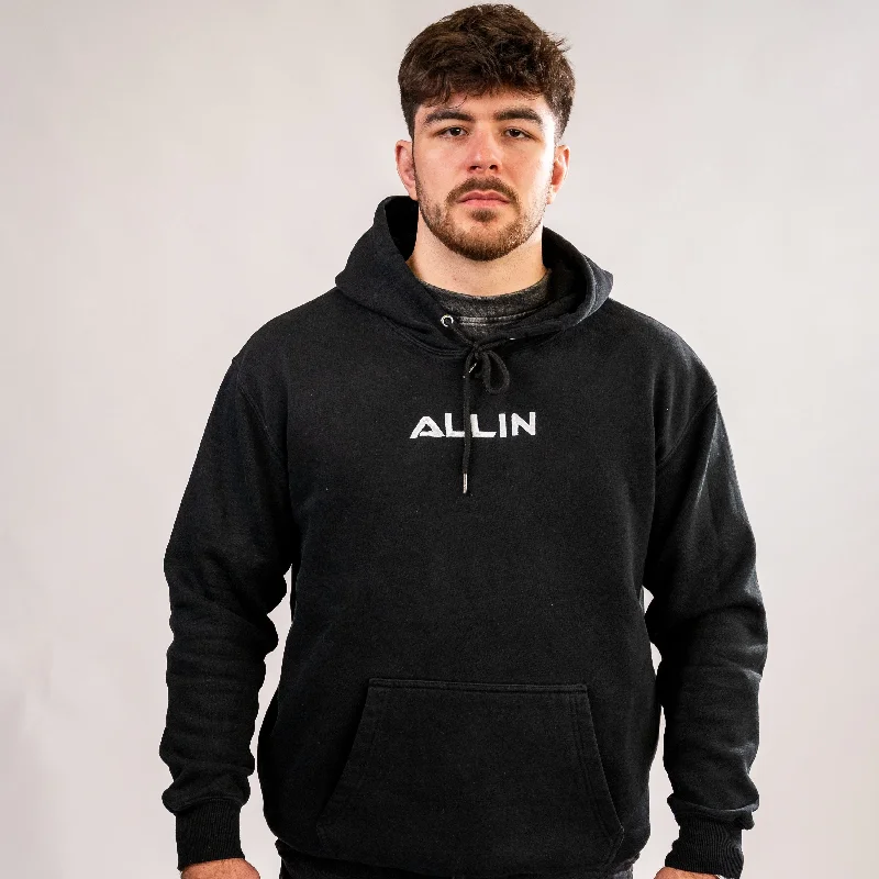 Embroidered Hoodie Black